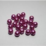 Plastové perličky sv.růžové, 8mm, 50ks v balení