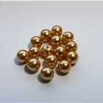 Skleněné voskovky zlaté, 3mm, v balení 5g-cca100ks